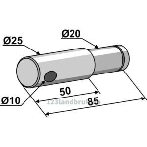 Aksling Ø25-Ø20 til lager 85mm
