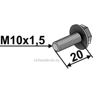 Bolt - M10x1,5x20mm