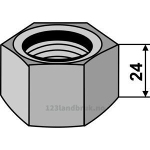 Mutter for 30x30 firkantaksel - M30x3,5mm