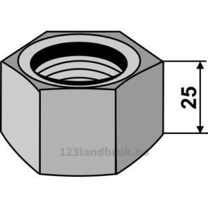 Mutter for firkantaksel - M33x2mm