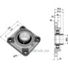 Flenslager UCF - Ø50x143mm - Amazone, Kverneland, Vogel u. Noot