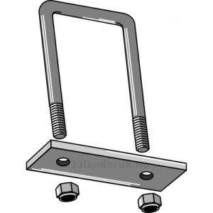 Festebøyle 80x80 - M16x2mm