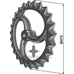 Knastering - Ø475x23mm - Amazone, BBG