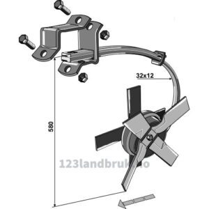 Knivrotor - Venstre - Kongskilde Vibroflex