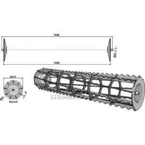 Jordpakkervalse - 1446mm - Lemken