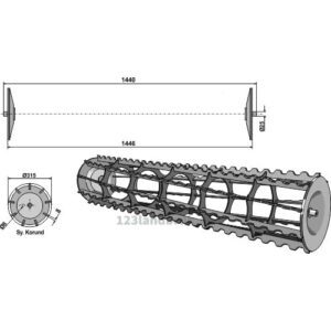 Jordpakkervalse - 1446mm - Lemken