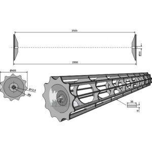 Jordpakkervalse - 2950mm - Lemken