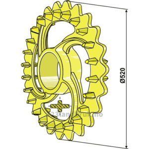 Crosskill ring - Ø520x85mm - Väderstad