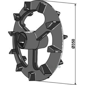 Crosskill ring - Ø350x70mm - Bednar, Gaspardo, Maschio, Strom
