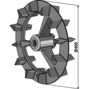 Crosskill ring - Ø400x100mm - Venstre - Lemken