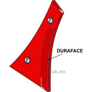 Bryststykke DURAFACE - 12mm - Høyre - Kverneland - Kropp: 8, 28