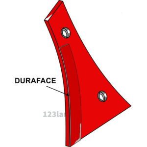 Bryststykke DURAFACE - 10mm - Venstre - Kverneland - Kropp: 8, 28