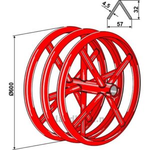 Pakkring - 3 stk. - Ø600x310x40°mm - Vogel u. Noot
