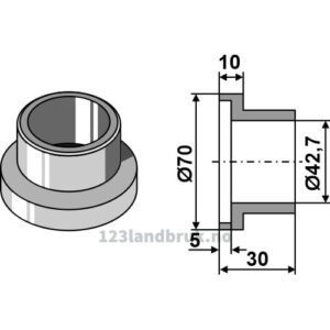 Adapterforing - Ø42,7x30mm