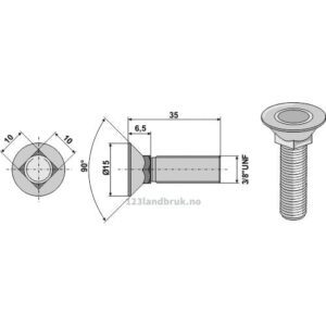 Plogbolt - 8.8 - 3/8'' UNFx35mm