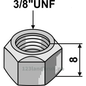 Mutter - 8.8 - 3/8'' UNF