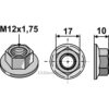 Flensmutter - 10.9 - M12x1,75mm