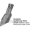 Gåseforskjær QC forsterket - 100x8mm - Bourgault