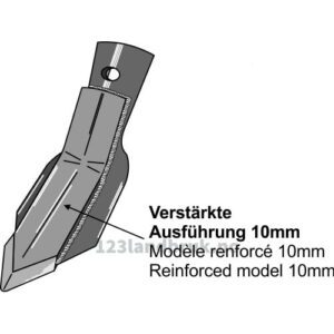 Gåseforskjær QC forsterket - 100x8mm - Bourgault