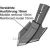 Gåseforskjær QC forsterket - 140x8mm - Bourgault
