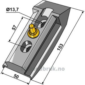 Adapter QC komplett 410 Series til - Bourgault