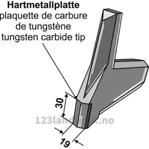 Spiss til sveising - Tungsten Karbide - Bourgault