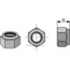 Låsemutter - H12 - 10.9 - M12x1,25x12mm