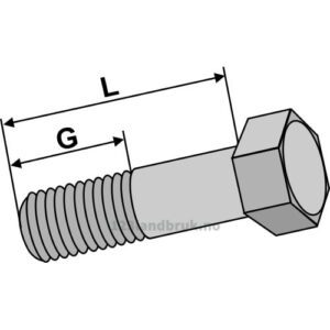 Bolt - fingjenget - 12.9 - M14x1,5x55mm
