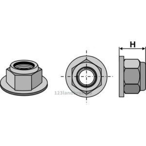 Låsemutter - Polystop - 10.9 - M14x1,5x18mm - Rabe