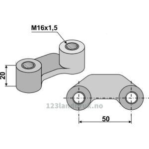 Mutter - M16x1,5mm - Gaspardo, Maschio