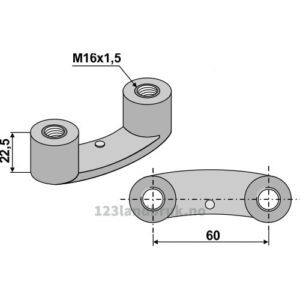 Mutter - M16x1,5mm - Gaspardo, Maschio