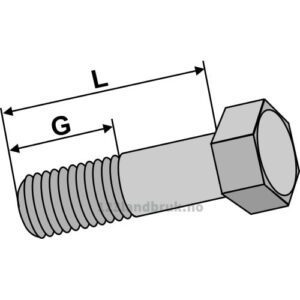 Bolt - fingjenget - 10.9 - M18x1,5x55mm