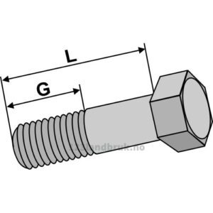 Bolt - 10.9 - M20x1,5x70mm