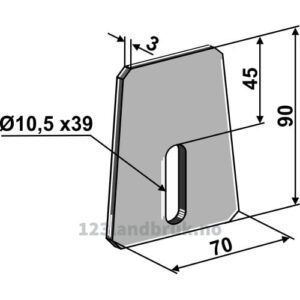 Skrape for åkertrommel - 90x3mm - Amazone