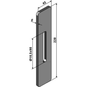 Avskraper - 220x45mm - Bednar, Strom