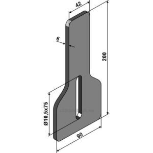 Avskraper - 200x90mm - Bednar, Strom