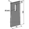 Skrape for åkertrommel - 168x3mm - Frandent