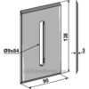 Skrape for åkertrommel - 138x3mm - Lely