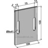 Skrape for åkertrommel - 135x3mm - Lely