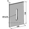 Skrape for åkertrommel - 138x3mm - Lely