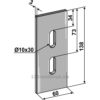 Skrape for åkertrommel - 138x3mm - Lely