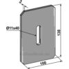 Skrape for åkertrommel - 138x3mm - Lely