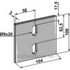 Skrape for åkertrommel - 100x3mm - Lely