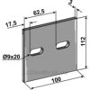 Skrape for åkertrommel - 112x3mm - Lely