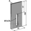 Skrape for åkertrommel - 155x5mm - Landsberg, Pöttinger