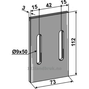 Skrape for åkertrommel - 112x3mm - Gaspardo, Maschio
