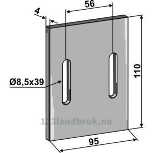 Skrape for åkertrommel - 110x4mm - Gaspardo, Maschio