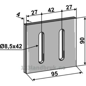 Skrape for åkertrommel - 90x4mm - Gaspardo, Maschio