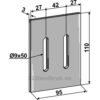 Skrape for åkertrommel - 110x3mm - Gaspardo, Maschio