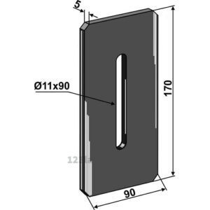 Skrape for åkertrommel - 170x5mm - Pöttinger